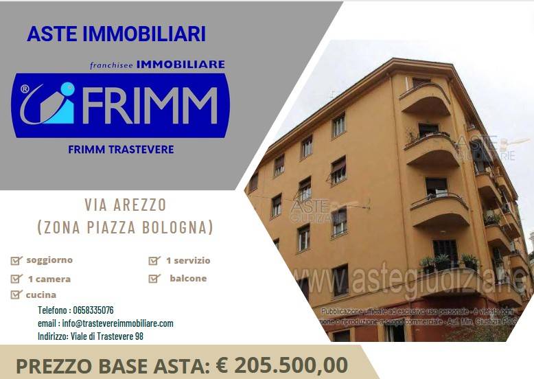 Appartamento all'asta a Roma via Arezzo