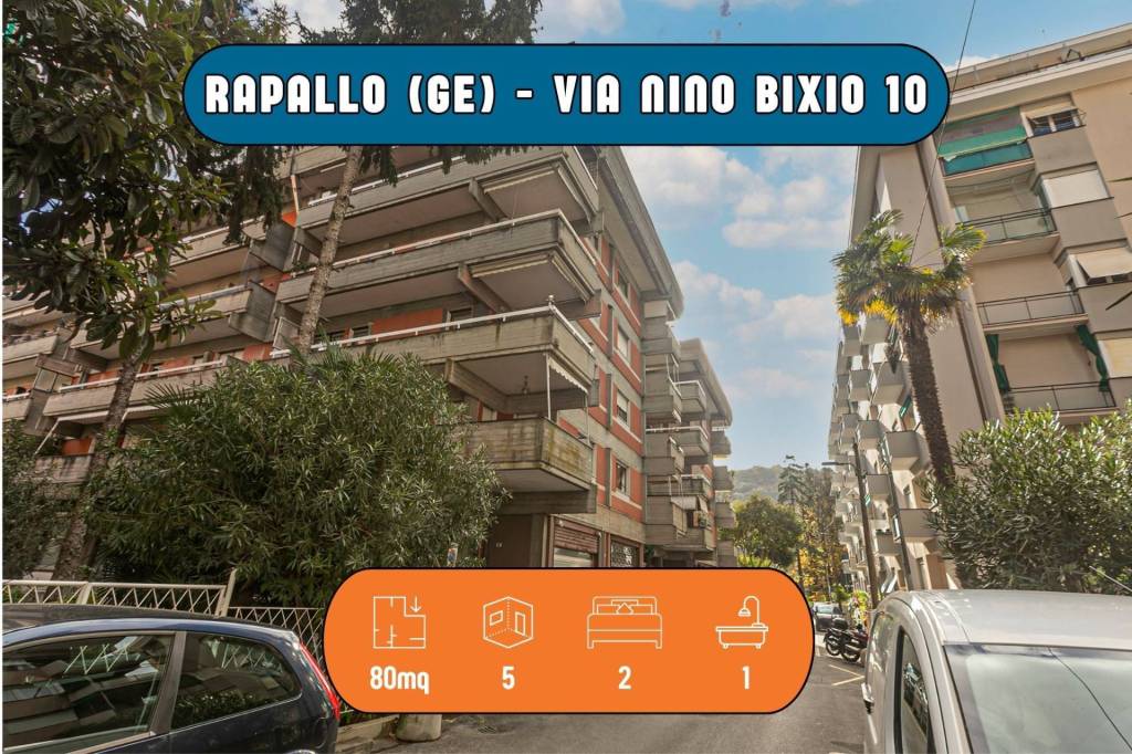 Appartamento in vendita a Rapallo via Nino Bixio, 10