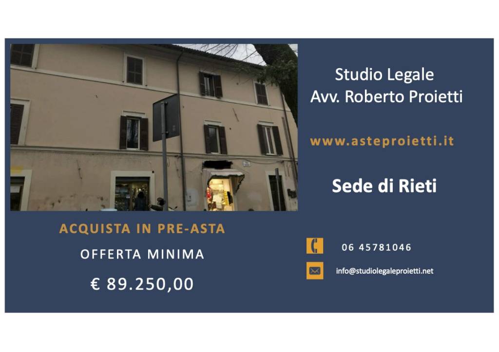 Appartamento all'asta a Rieti piazza Camillo Benso di Cavour, 5