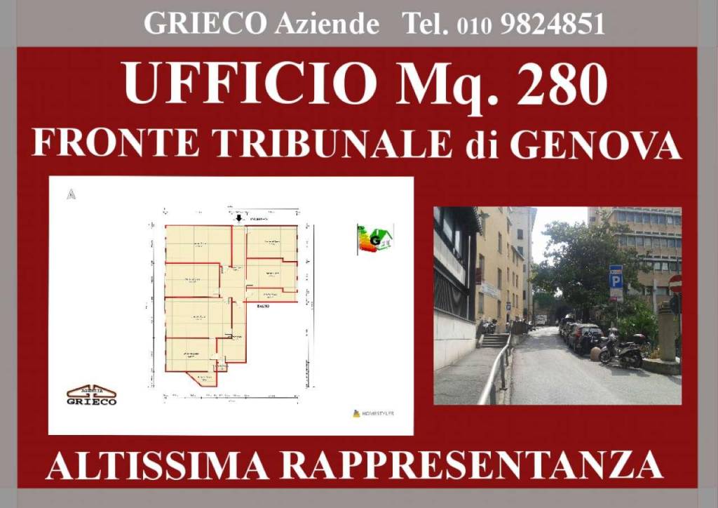 Ufficio in affitto a Genova via Bartolomeo Bosco
