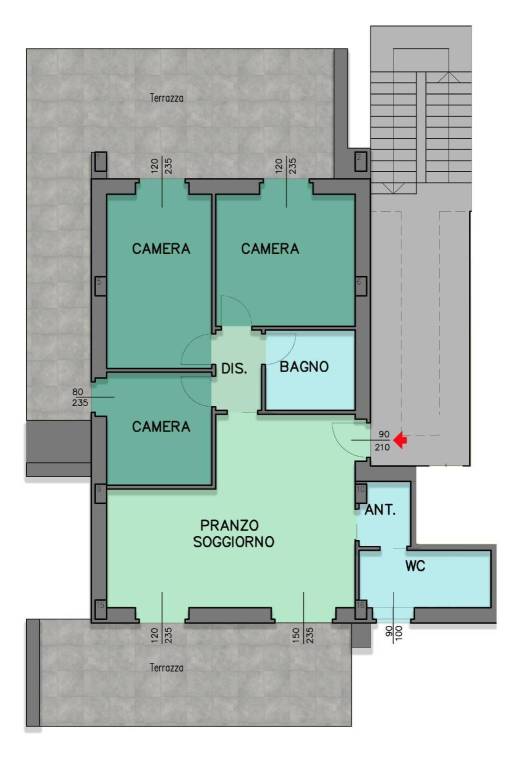 Appartamento in vendita ad Altidona via Mascagni, snc