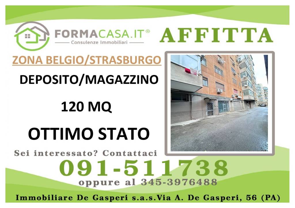 Magazzino in affitto a Palermo