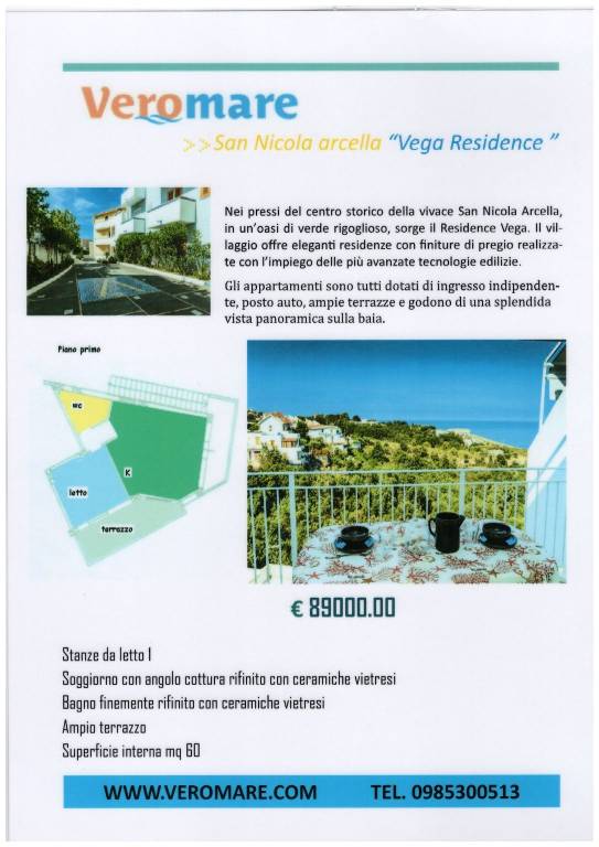 Appartamento in vendita a San Nicola Arcella via Sandro Pertini, 13