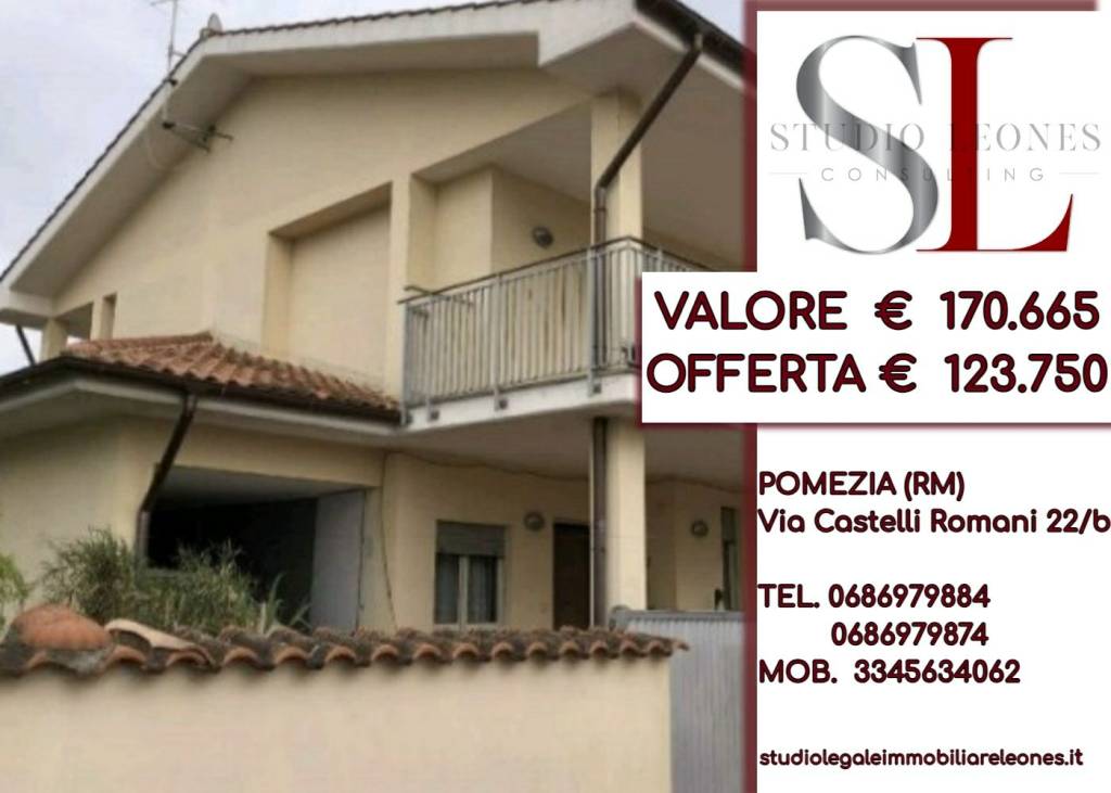 Villa a Schiera all'asta ad Anzio via Odino, 46