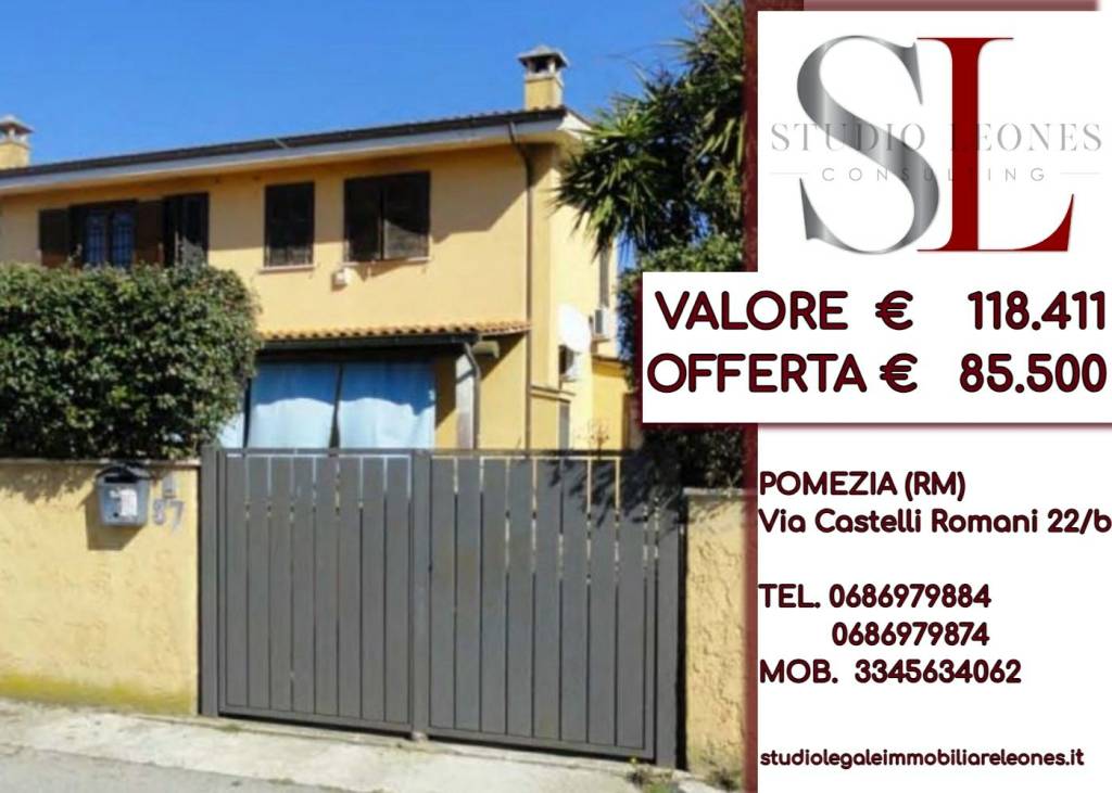 Villa Bifamiliare all'asta ad Anzio via Alessandro Manzoni, 57