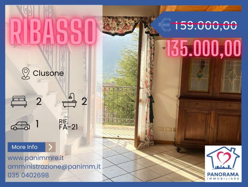 Appartamento in vendita a Clusone via Bonomo De Bernardi, 16
