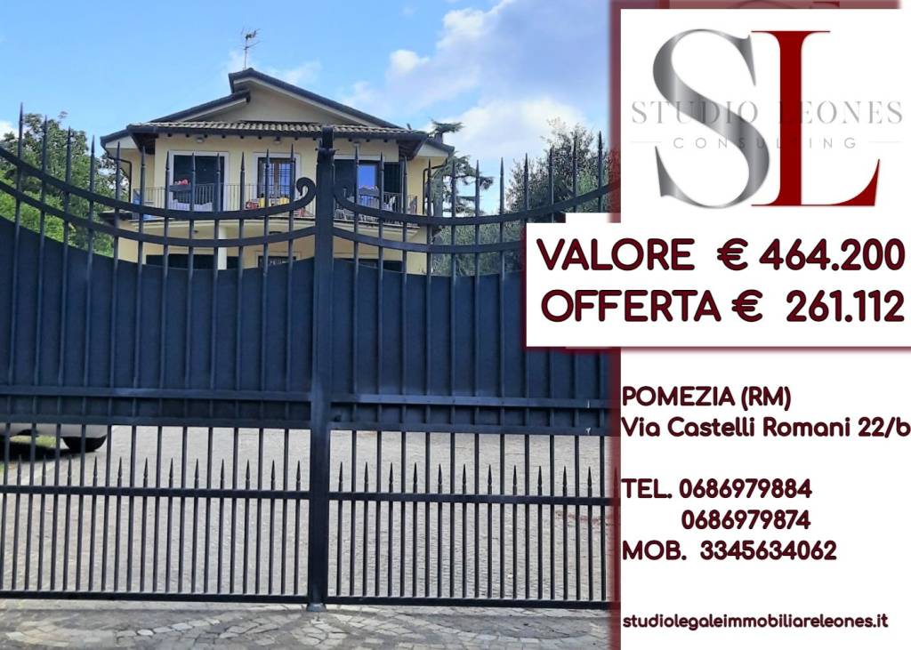 Villa all'asta a Rocca Priora via delle Viole, 10
