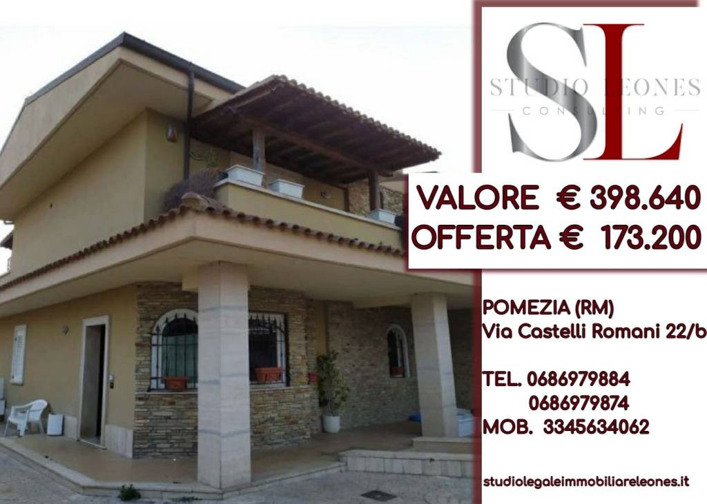 Villa Bifamiliare all'asta a Pomezia via delle Margherite, 31/a