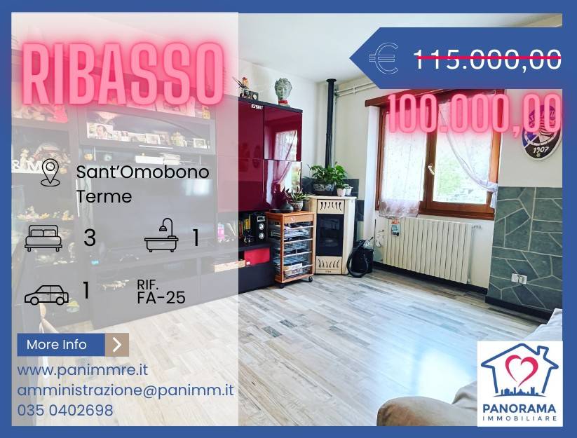 Appartamento in vendita a Sant'Omobono Terme via a. Stoppani