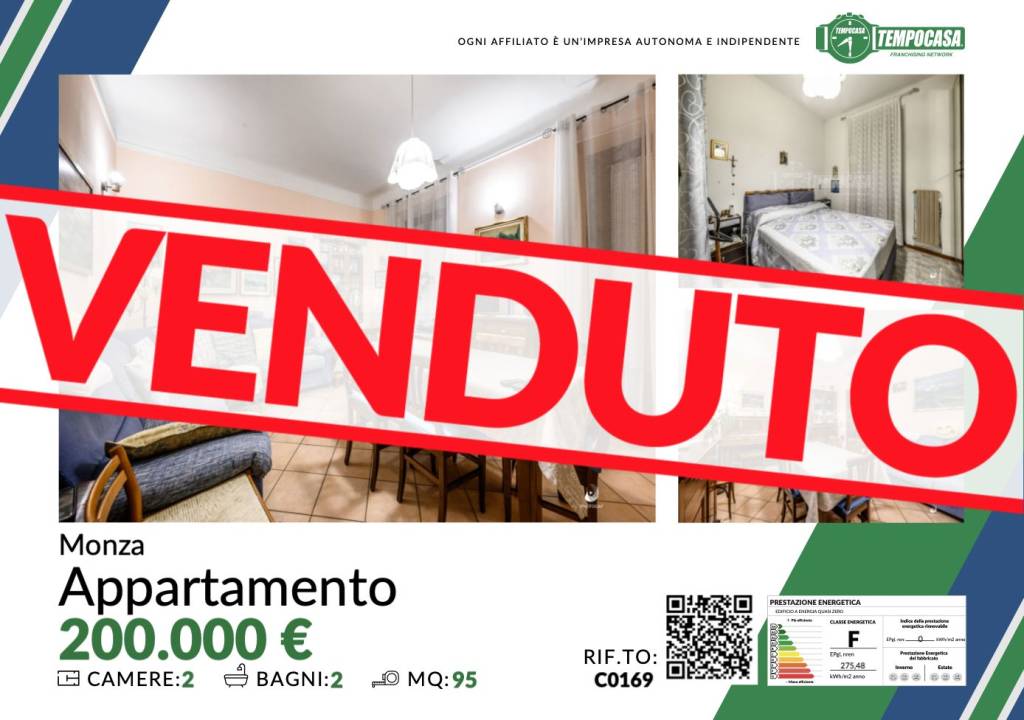 Appartamento in vendita a Monza via Bergamo