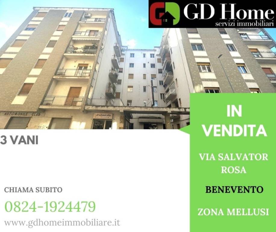 Appartamento in vendita a Benevento via Salvator Rosa