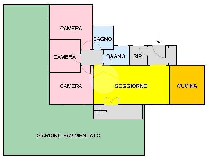 Appartamento in affitto a Roma via Clisio, 8