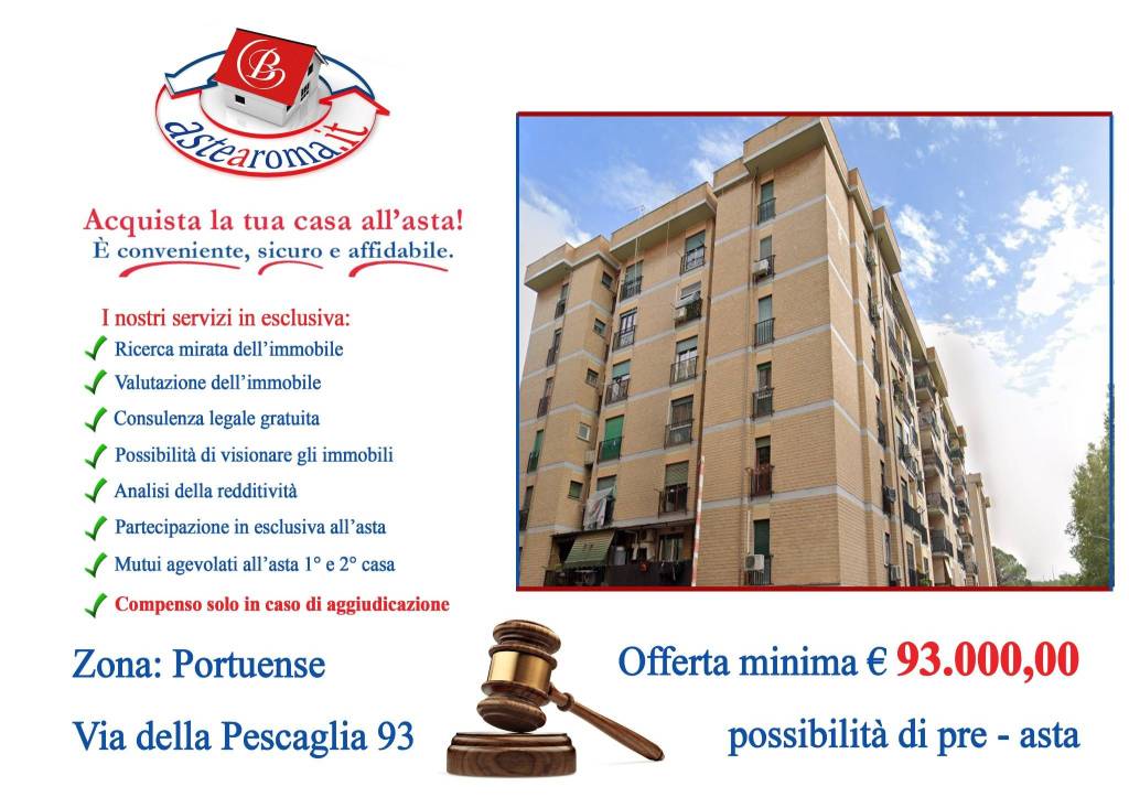 Appartamento all'asta a Roma via Pescaglia, 93