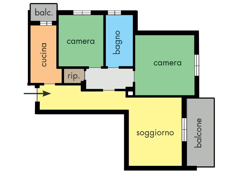 Appartamento in vendita a Cornaredo via Giuseppe Parini