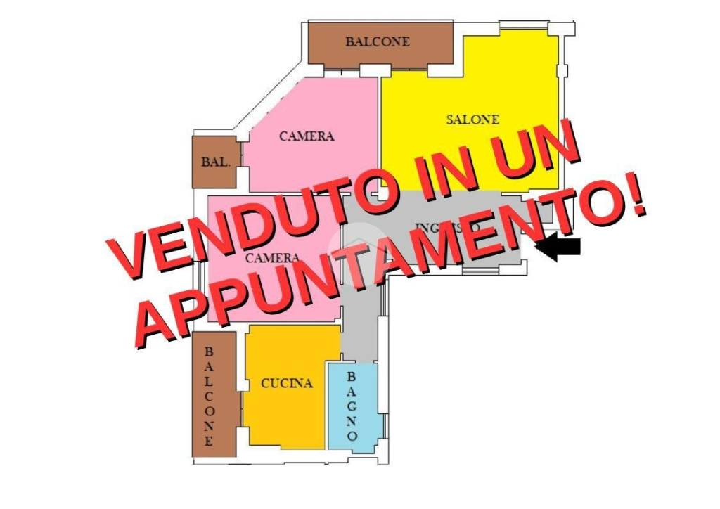 Appartamento in vendita a Roma via Monte Cervialto, 82