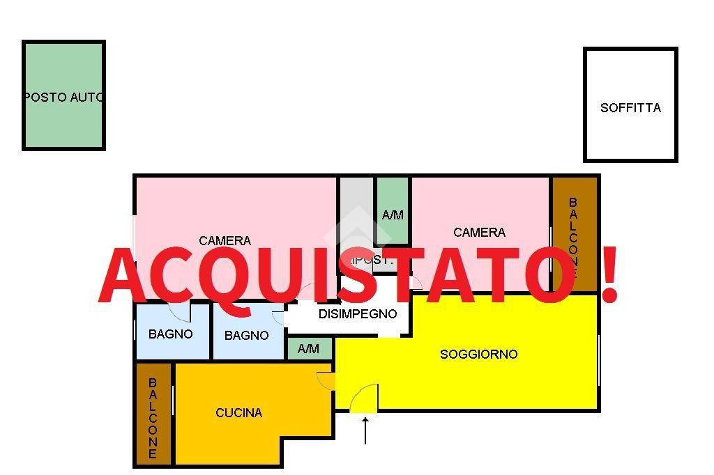 Appartamento in vendita a Roma via Giuseppe Messina, 14