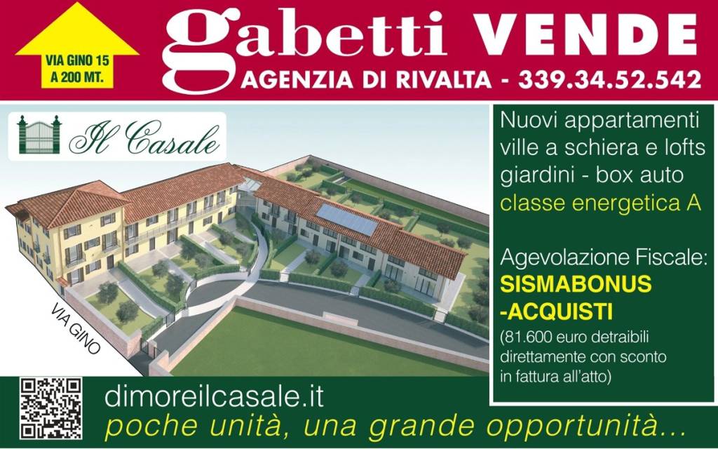Villa a Schiera in vendita a Rivalta di Torino via Bianca della valle, 21