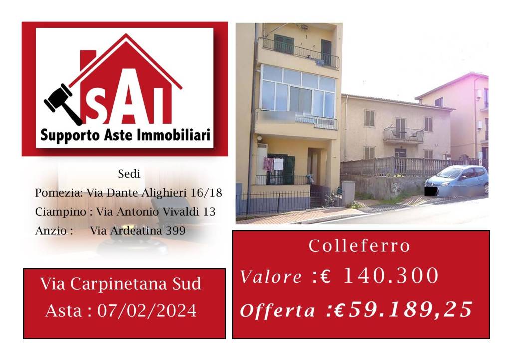 Villa all'asta a Colleferro via Carpinetana Sud, 84