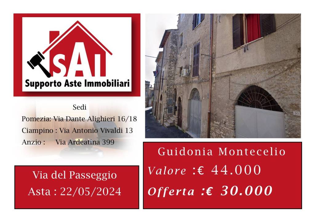 Appartamento all'asta a Guidonia Montecelio via del Passeggio, 56