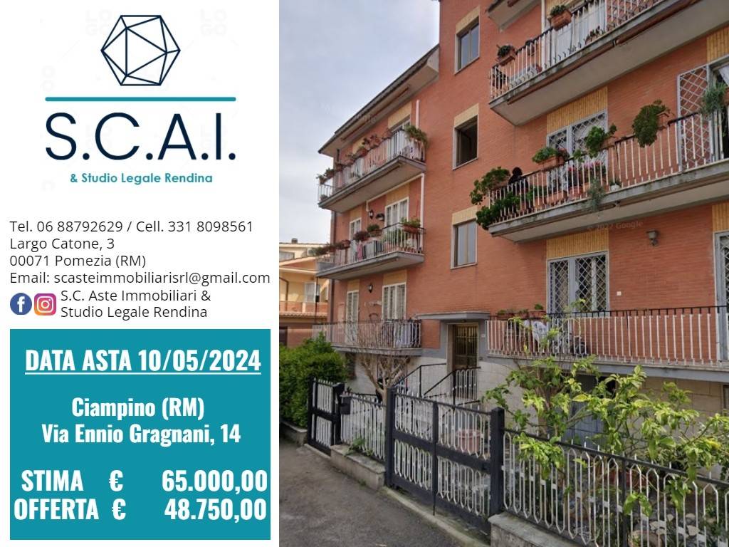 Appartamento all'asta a Ciampino via Ennio Gragnani, 14