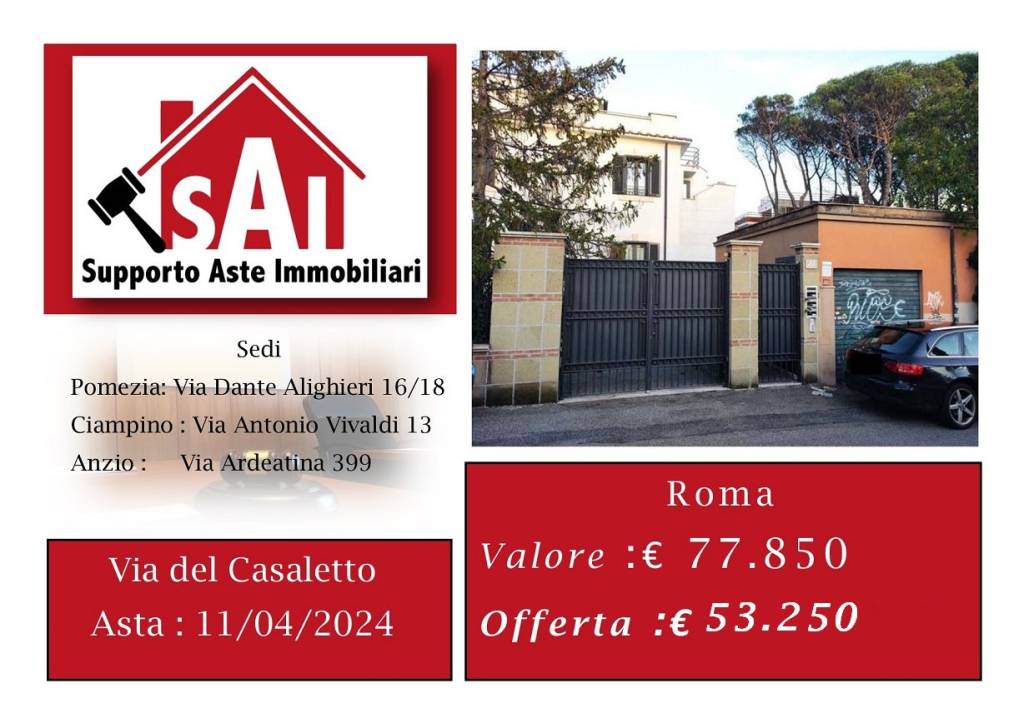 Appartamento all'asta a Roma via del Casaletto, 531