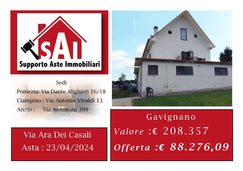 Villa all'asta a Gavignano ara dei Casali, 19