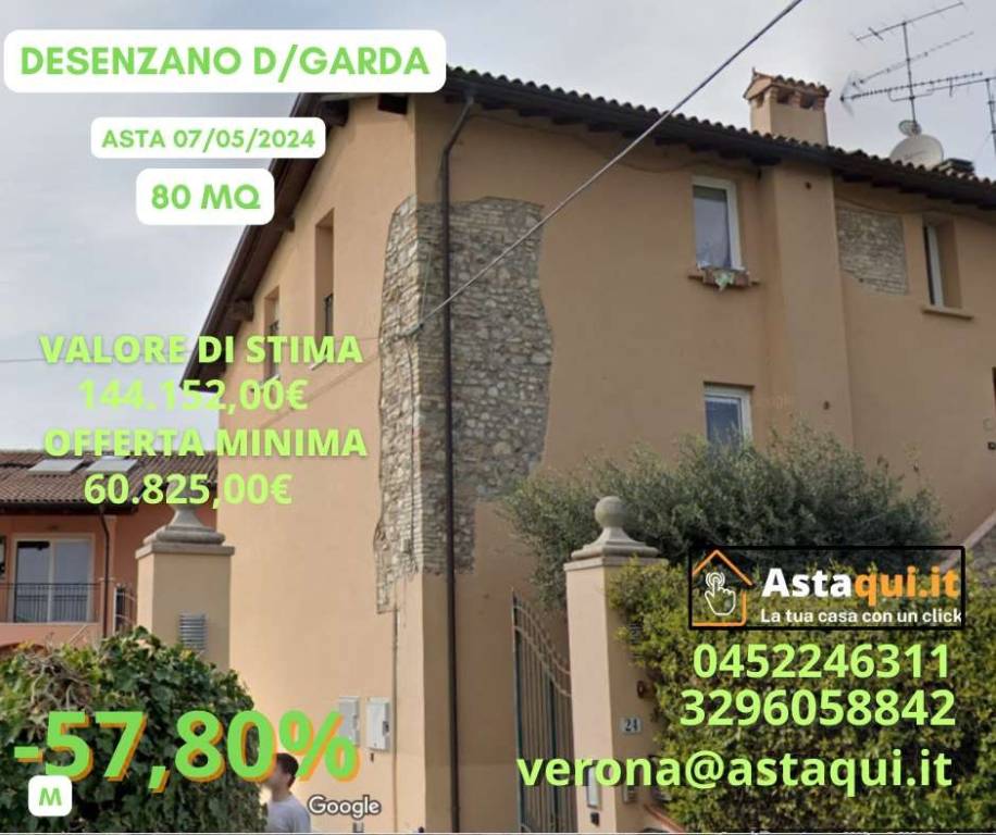 Appartamento all'asta a Desenzano del Garda frazione Vaccarolo - via Porte Rosse 24