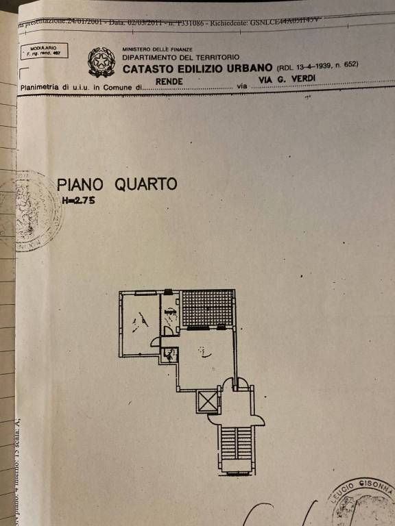 Appartamento in in vendita da privato a Rende via Giuseppe Verdi