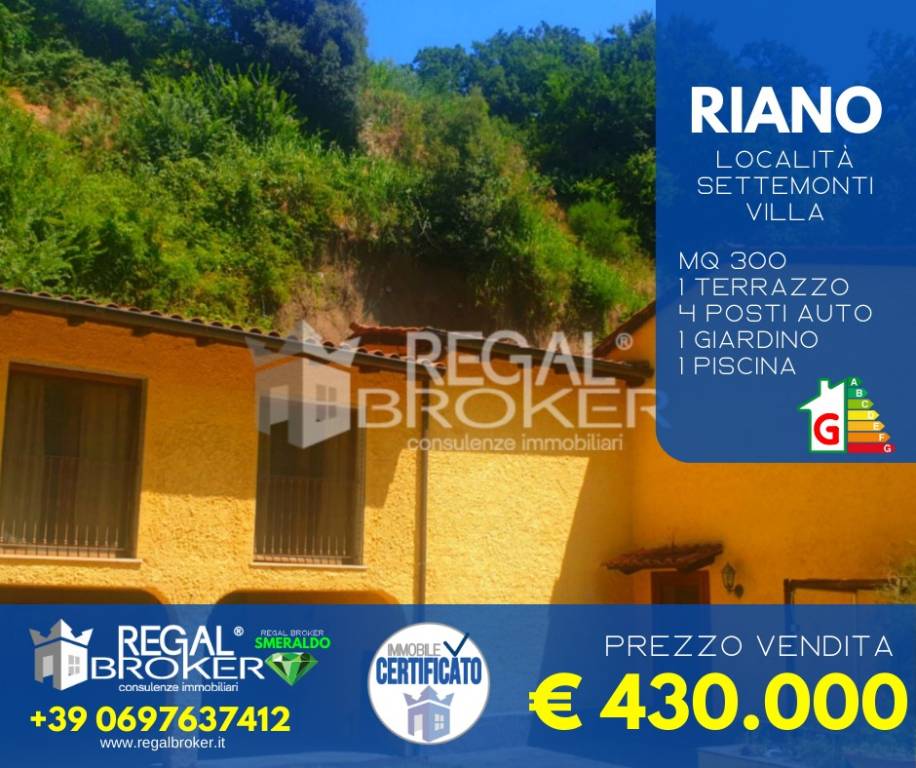 Villa in vendita a Riano via Tre Monti