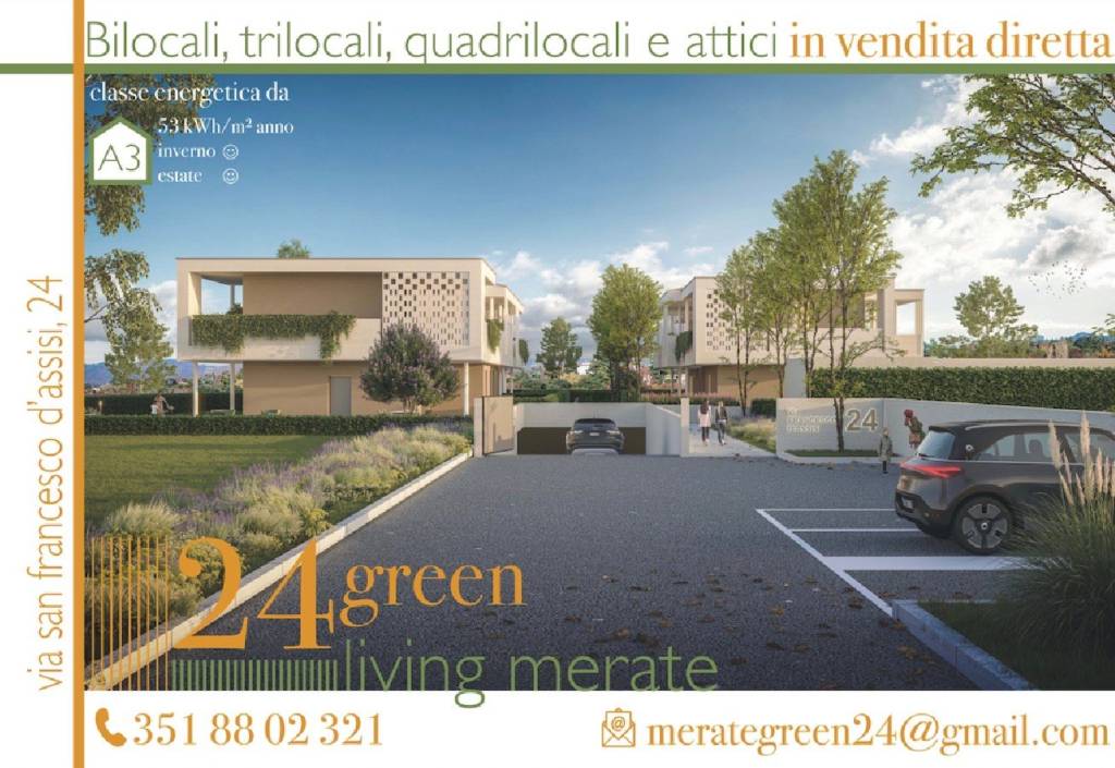 Appartamento in vendita a Merate via San Francesco d'Assisi, 24