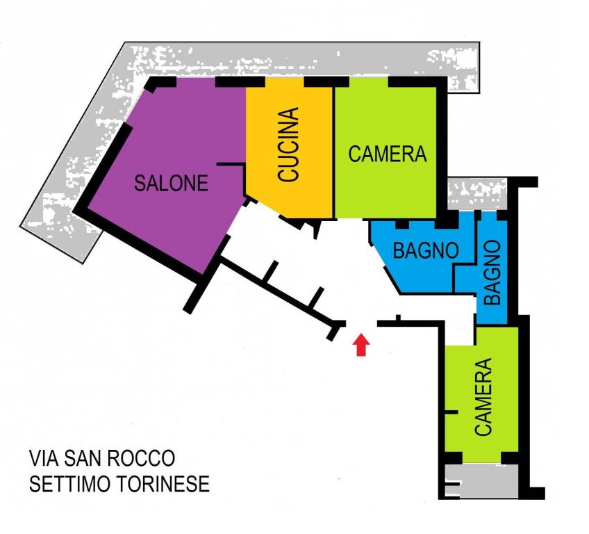 Appartamento in vendita a Settimo Torinese via San Rocco, 5