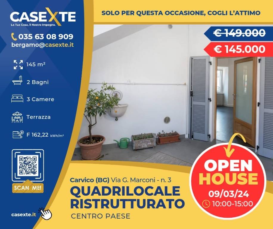 Appartamento in vendita a Carvico largo Alpini, 1
