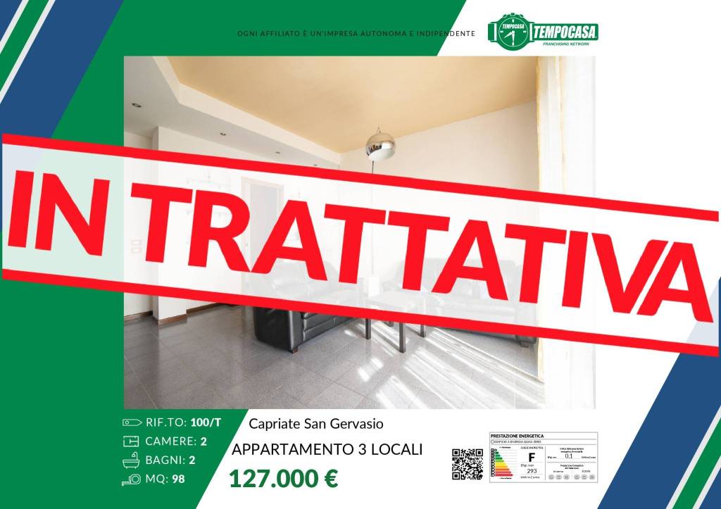 Appartamento in vendita a Capriate San Gervasio via San Gregorio Barbarigo, 40