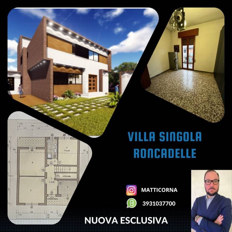 Villa in vendita a Roncadelle via Alessandro Manzoni, 10