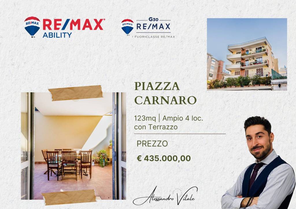 Appartamento in vendita a Roma piazza Carnaro, 3