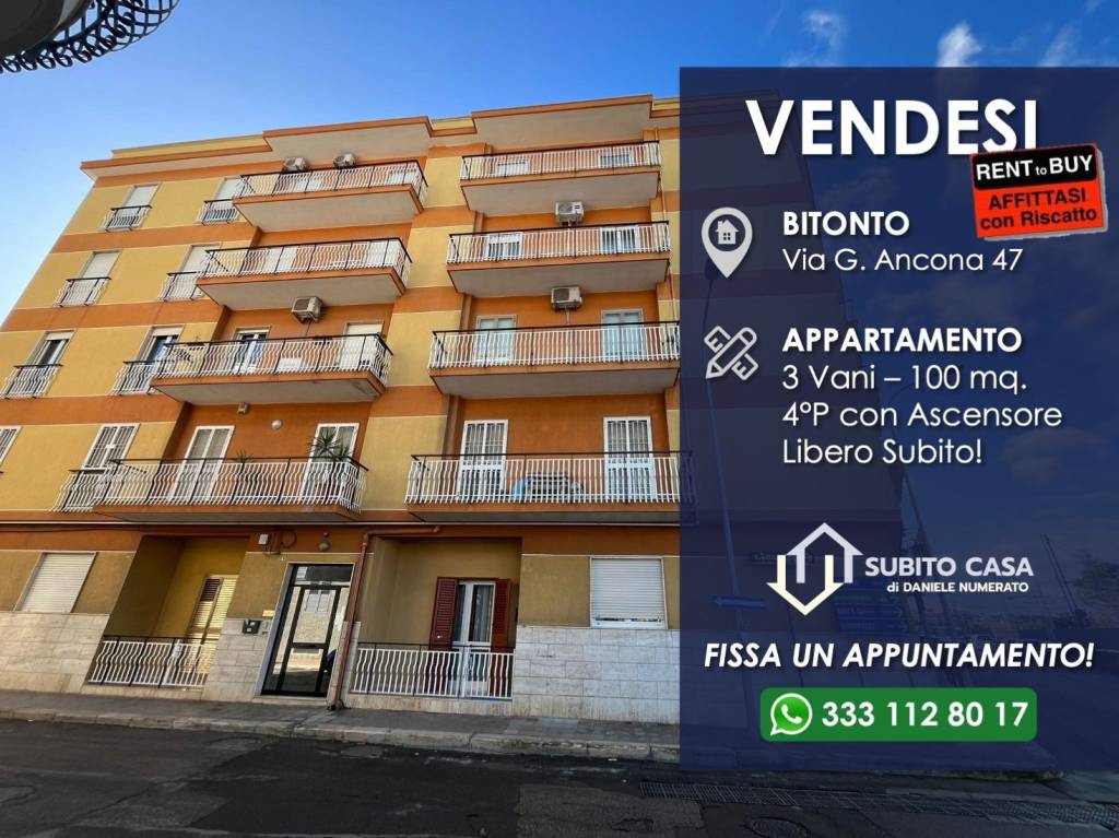 Appartamento in vendita a Bitonto via Giuseppe Ancona, 47