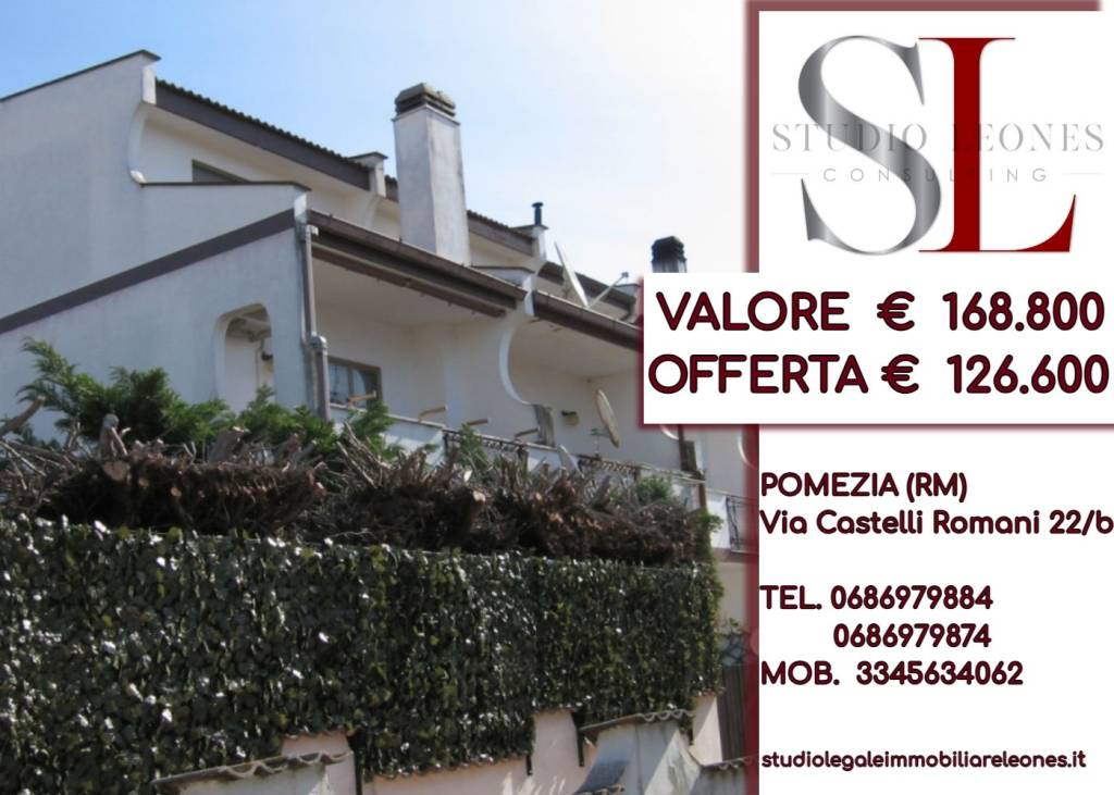 Villa a Schiera all'asta a Pomezia via Amalfi, 14