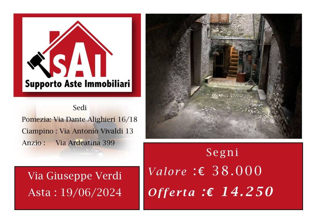 Appartamento all'asta a Segni via Giuseppe Verdi, 7