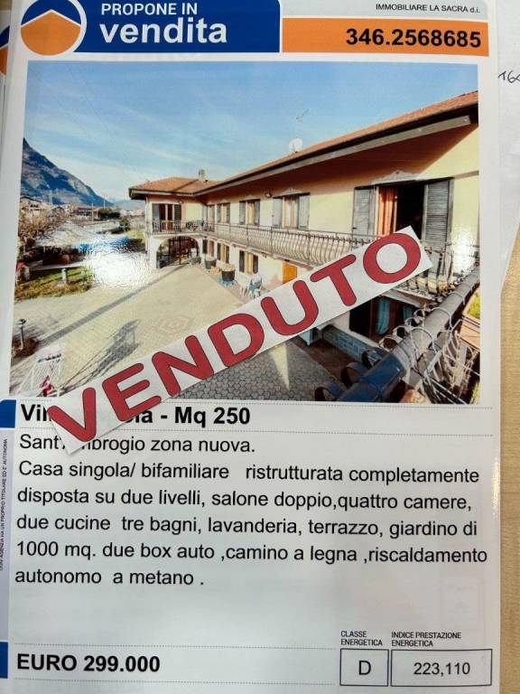 Villa in vendita a Sant'Ambrogio di Torino via Padre Andrea Alotto