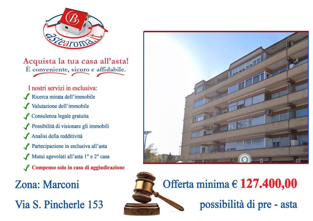 Appartamento all'asta a Roma via Salvatore Pincherle, 153