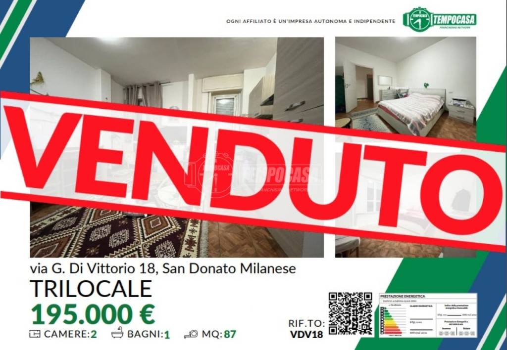 Appartamento in vendita a San Donato Milanese via Giuseppe di Vittorio 18/a