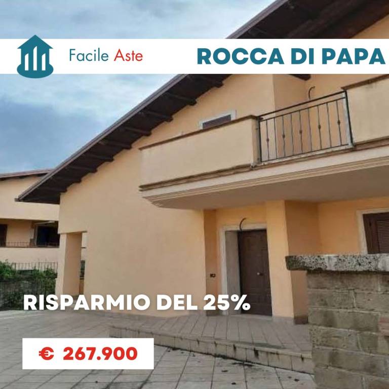 Villa a Schiera all'asta a Rocca di Papa via dei Faggi