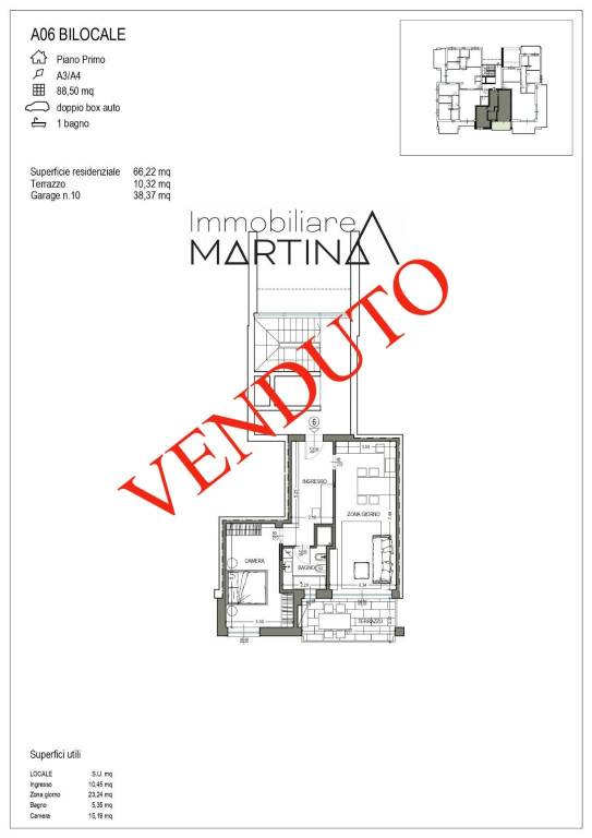 Appartamento in vendita a Grassobbio via Circonvallazione