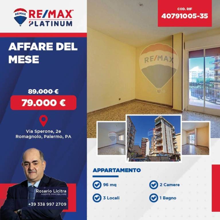 Appartamento in vendita a Palermo via Sperone, 2e