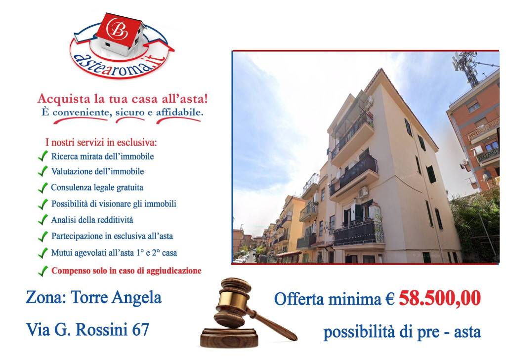 Appartamento all'asta a Roma via Giovanni Rosini, 67