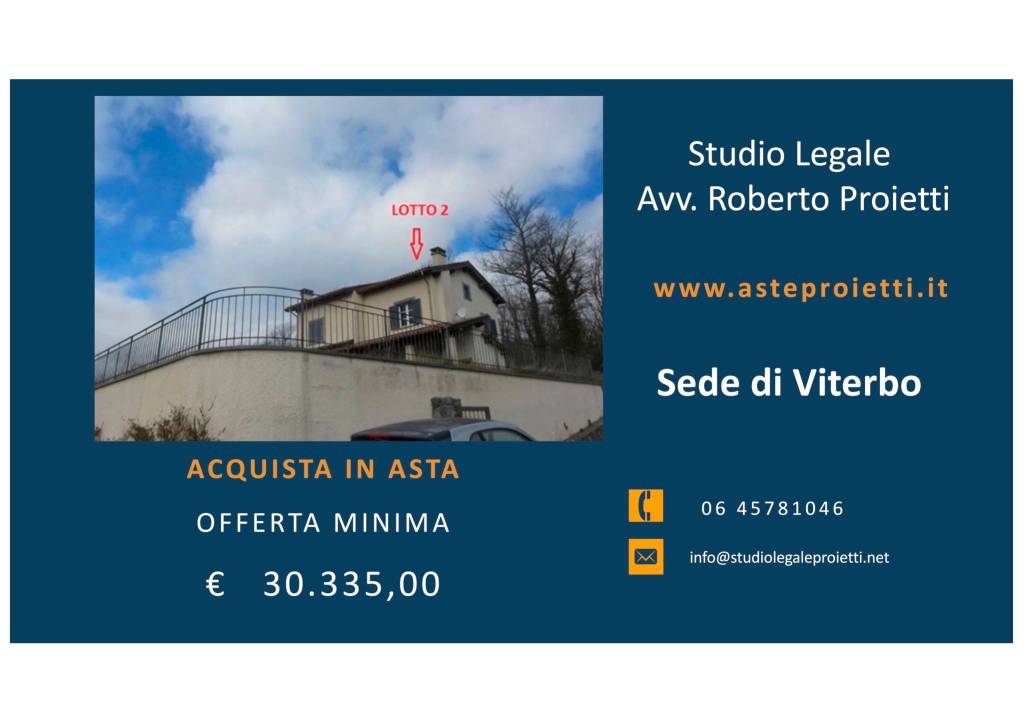 Villa Bifamiliare all'asta ad Acquapendente via Del Poderetto, 3