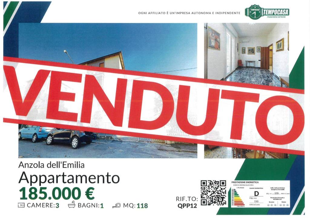 Appartamento in vendita ad Anzola dell'Emilia via Cesare Chiarini