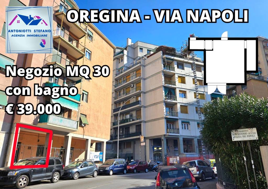 Negozio in vendita a Genova via Napoli, 153r