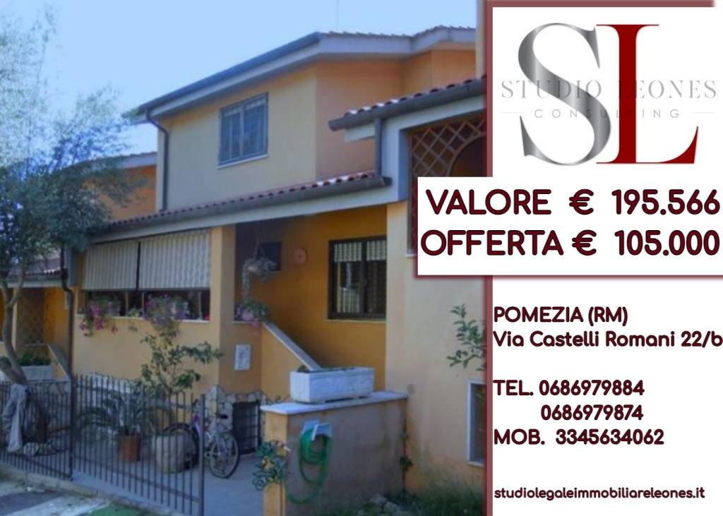 Villa Bifamiliare all'asta ad Anzio via del Biancospino, 132