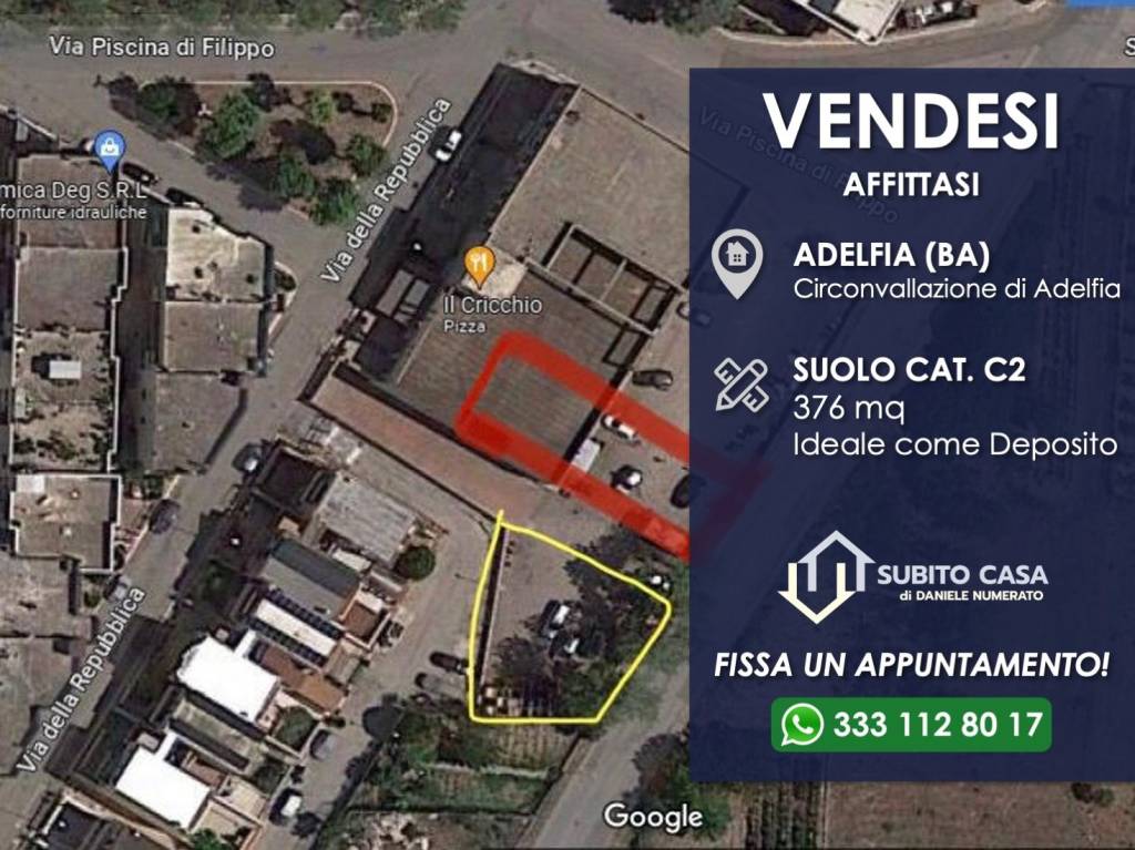 Terreno Residenziale in vendita ad Adelfia via Piscina di Filippo